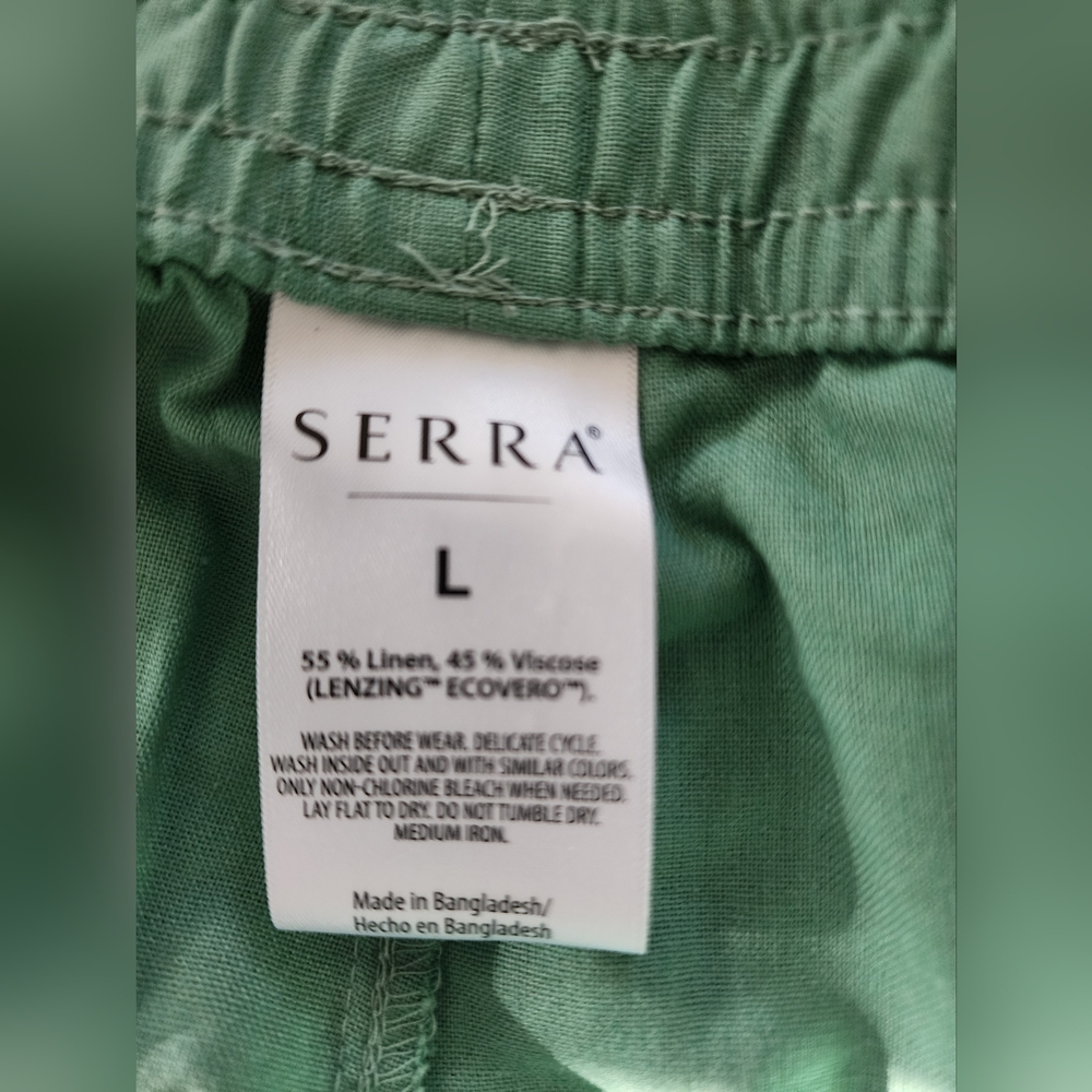 Serra Ladies Linen Shorts NWT, L - Picture 4 of 4